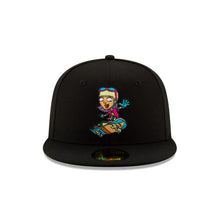 Load image into Gallery viewer, Regina 'Reggie' Rocket Power Nickelodeon New Era 59FIFTY 5950 Fitted Cap Hat Black Crown/Visor Cartoon Comic Character Logo