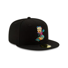 Load image into Gallery viewer, Regina 'Reggie' Rocket Power Nickelodeon New Era 59FIFTY 5950 Fitted Cap Hat Black Crown/Visor Cartoon Comic Character Logo
