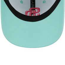 Load image into Gallery viewer, San Diego Padres New Era MLB 9TWENTY 920 Adjustable Cap Hat Light Teal Crown/Visor Magenta Logo (2022 City Connect)