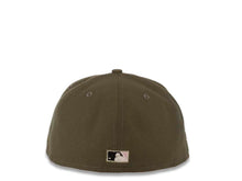 Load image into Gallery viewer, San Diego Padres New Era MLB 59FIFTY 5950 Fitted Cap Hat Olive Crown/Visor White/Pink Logo 1998 World Series Side Patch Pink UV