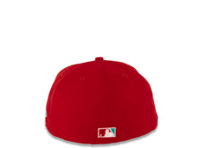 Load image into Gallery viewer, San Diego Padres New Era MLB 59FIFTY 5950 Fitted Cap Hat Red Crown/Visor Teal/White Swinging Friar Logo 25th Anniversary Side Patch Teal UV