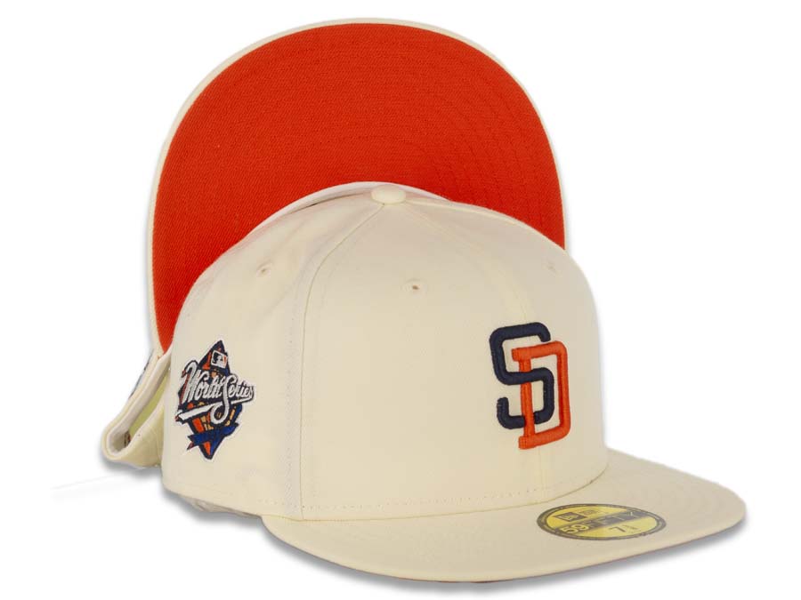 San Diego Padres New Era MLB 59Fifty 5950 Fitted Cap Hat Tan Crown