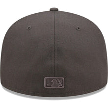 Load image into Gallery viewer, San Diego Padres New Era MLB 59FIFTY 5950 Fitted Cap Hat Dark Gray Crown/Visor Dark Gray Logo (Color Pack)