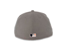 Load image into Gallery viewer, San Diego Padres New Era MLB 59FIFTY 5950 Fitted Cap Hat Dark Gray Crown/Visor Navy/Peach/White Baseball Club Cooperstown Retro Logo 1992 All-Star Game Side Patch Peach UV