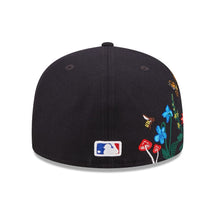 Load image into Gallery viewer, Atlanta Braves New Era MLB 59FIFTY 5950 Fitted Cap Hat Navy Crown/Visor Team Color Logo (Blooming)