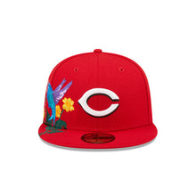 Load image into Gallery viewer, Cincinnati Reds New Era MLB 59FIFTY 5950 Fitted Cap Hat Red Crown/Visor Team Color Logo (Blooming)