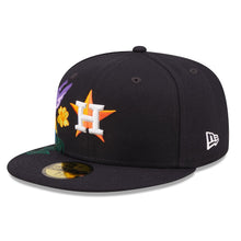Load image into Gallery viewer, Houston Astros New Era MLB 59FIFTY 5950 Fitted Cap Hat Navy Crown/Visor Team Color Logo (Blooming)