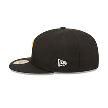 Load image into Gallery viewer, Pittsburgh Pirates New Era MLB 59FIFTY 5950 Fitted Cap Hat Black Crown/Visor Team Color Logo (Blooming)