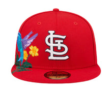 Load image into Gallery viewer, St. Louis Cardinals New Era 59FIFTY 5950 Fitted Cap Hat Red Crown/Visor Team Color Logo (Blooming)
