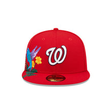 Load image into Gallery viewer, Washington Nationals New Era MLB 59FIFTY 5950 Fitted Cap Hat Red Crown/Visor Team Color Logo (Blooming)