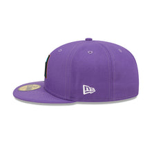 Load image into Gallery viewer, Arizona Diamondbacks New Era MLB 59FIFTY 5950 Fitted Cap Hat Purple Crown/Visor Team Color Retro Logo (Blooming)