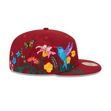 Load image into Gallery viewer, Philadelphia Phillies New Era MLB 59FIFTY 5950 Fitted Cap Hat Maroon Crown/Visor Team Color Retro Logo (Blooming)