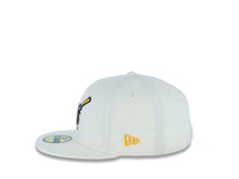 Load image into Gallery viewer, San Diego Padres New Era MLB 59FIFTY 5950 Fitted Cap Hat Chrome White Crown/Visor Brown/Yellow Swinging Friar Logo 1978 All-Star Game Side Patch Yellow UV