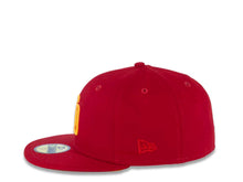 Load image into Gallery viewer, San Diego Padres New Era MLB 59FIFTY 5950 Fitted Cap Hat Red Crown/Visor Yellow Logo 40th Anniversary Side Patch Yellow UV