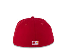 Load image into Gallery viewer, San Diego Padres New Era MLB 59FIFTY 5950 Fitted Cap Hat Red Crown/Visor Yellow Logo 40th Anniversary Side Patch Yellow UV