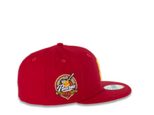 Load image into Gallery viewer, San Diego Padres New Era MLB 59FIFTY 5950 Fitted Cap Hat Red Crown/Visor Yellow Logo 40th Anniversary Side Patch Yellow UV