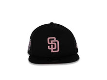 Load image into Gallery viewer, San Diego Padres New Era MLB 9FIFTY 950 Snapback Cap Hat Black Crown/Visor Pink Logo 2016 All-Star Game Side Patch Pink UV