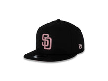 Load image into Gallery viewer, San Diego Padres New Era MLB 9FIFTY 950 Snapback Cap Hat Black Crown/Visor Pink Logo 2016 All-Star Game Side Patch Pink UV