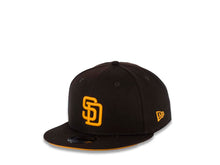 Load image into Gallery viewer, San Diego Padres New Era MLB 9FIFTY 950 Snapback Cap Hat Dark Brown Crown/Visor Team Color Logo 40th Anniversary Side Patch Yellow UV