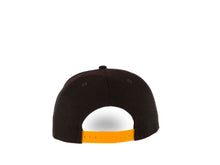 Load image into Gallery viewer, San Diego Padres New Era MLB 9FIFTY 950 Snapback Cap Hat Dark Brown Crown/Visor Team Color Logo 40th Anniversary Side Patch Yellow UV