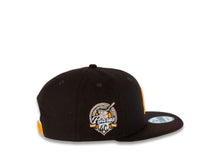 Load image into Gallery viewer, San Diego Padres New Era MLB 9FIFTY 950 Snapback Cap Hat Dark Brown Crown/Visor Team Color Logo 40th Anniversary Side Patch Yellow UV