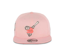 Load image into Gallery viewer, San Diego Padres New Era MLB 9FIFTY 950 Snapback Cap Hat Pink Crown/Visor Pink Glow/Cream Swinging Friar Logo 40th Anniversary Side Patch Pink Glow UV