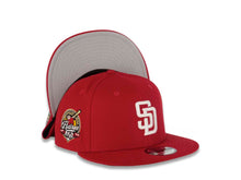 Load image into Gallery viewer, San Diego Padres New Era MLB 9FIFTY 950 Snapback Cap Hat Red Crown/Visor White Logo 40th Anniversary Side Patch Gray UV