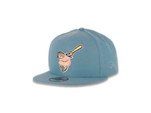 Load image into Gallery viewer, San Diego Padres New Era MLB 9FIFTY 950 Snapback Cap Hat Sky Blue Crown/Visor Pink/Yellow Logo 25th Anniversary Side Patch Pink UV