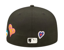 Load image into Gallery viewer, Chicago White Sox New Era MLB 59FIFTY 5950 Fitted Cap Hat Black Crown/Visor Team Color Logo (Chain Stitch Heart)