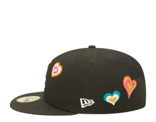 Load image into Gallery viewer, Chicago White Sox New Era MLB 59FIFTY 5950 Fitted Cap Hat Black Crown/Visor Team Color Logo (Chain Stitch Heart)