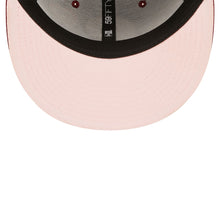 Load image into Gallery viewer, Philadelphia Phillies New Era MLB 59FIFTY 5950 Fitted Cap Hat Cardinal Crown/Visor Team Color Cooperstown Logo (Chain Stitch Heart)