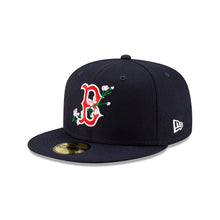 Load image into Gallery viewer, Boston Red Sox New Era MLB 59FIFTY 5950 Fitted Cap Hat Navy Crown/Visor Team Color Logo (Side Patch Bloom)