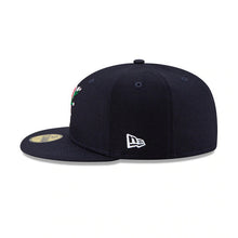 Load image into Gallery viewer, Boston Red Sox New Era MLB 59FIFTY 5950 Fitted Cap Hat Navy Crown/Visor Team Color Logo (Side Patch Bloom)
