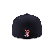 Load image into Gallery viewer, Boston Red Sox New Era MLB 59FIFTY 5950 Fitted Cap Hat Navy Crown/Visor Team Color Logo (Side Patch Bloom)
