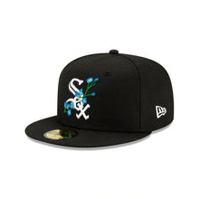 Load image into Gallery viewer, Chicago White Sox New Era MLB 59FIFTY 5950 Fitted Cap Hat Black Crown/Visor Team Color Logo (Side Patch Bloom)