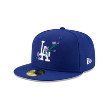 Load image into Gallery viewer, Los Angeles Dodgers New Era MLB 59FIFTY 5950 Fitted Cap Hat Royal Blue Crown/Visor Team Color Logo (Side Patch Bloom)