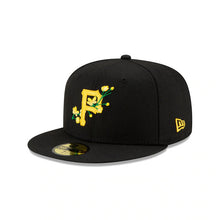 Load image into Gallery viewer, Pittsburgh Pirates New Era MLB 59FIFTY 5950 Fitted Cap Hat Black Crown/Visor Team Color Logo (Side Patch Bloom)