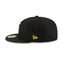 Load image into Gallery viewer, Pittsburgh Pirates New Era MLB 59FIFTY 5950 Fitted Cap Hat Black Crown/Visor Team Color Logo (Side Patch Bloom)