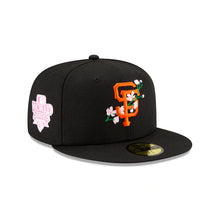 Load image into Gallery viewer, San Francisco Giants New Era MLB 59FIFTY 5950 Fitted Cap Hat Black Crown/Visor Team Color Logo (Side Patch Bloom)