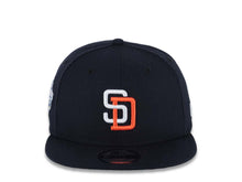 Load image into Gallery viewer, San Diego Padres New Era MLB 9FIFTY 950 Snapback Cap Hat Navy Crown/Visor White/Orange Logo 1998 World Series Side Patch (Tony Gwynn)