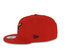 Load image into Gallery viewer, San Diego Padres New Era MLB 9FIFTY 950 Snapback Cap Hat Red Crown/Visor Sky Blue/Meallic Gold Swinging Friar Logo 40th Anniversary Side Patch