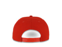 Load image into Gallery viewer, San Diego Padres New Era MLB 9FIFTY 950 Snapback Cap Hat Red Crown/Visor Sky Blue/Meallic Gold Swinging Friar Logo 40th Anniversary Side Patch