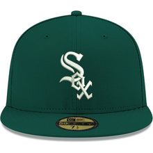 Load image into Gallery viewer, Chicago White Sox New Era MLB 59FIFTY 5950 Fitted Cap Hat Dark Green Crown/Visor White Logo Gray UV
