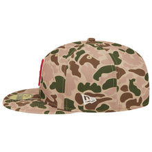 Load image into Gallery viewer, Boston Red Sox New Era MLB 59FIFTY 5950 Fitted Cap Hat Duck Camo Crown/Visor Team Color Logo 2004 World Series Side Patch Orange UV