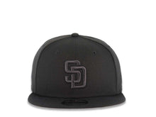 Load image into Gallery viewer, San Diego Padres New Era MLB 9FIFTY 950 Snapback Cap Hat Dark Gray Crown/Visor Dark Gray Logo (Color Pack)