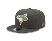 Load image into Gallery viewer, Toronto Blue Jays New Era MLB 9FIFTY 950 Snapback Cap Hat Dark Gray Crown/Visor Team Color Logo Gray UV (Color Pack)