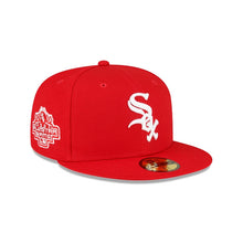 Load image into Gallery viewer, Chicago White Sox New Era MLB 59FIFTY 5950 Fitted Cap Hat Red Crown/Visor White Logo 2003 All-Star Game Side Patch Gray UV