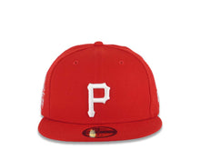 Load image into Gallery viewer, Pittsburgh Pirates New Era MLB 59FIFTY 5950 Fitted Cap Hat Red Crown/Visor White Logo 1959 All-Star Game Side Patch Gray UV