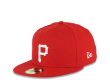 Load image into Gallery viewer, Pittsburgh Pirates New Era MLB 59FIFTY 5950 Fitted Cap Hat Red Crown/Visor White Logo 1959 All-Star Game Side Patch Gray UV