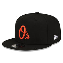 Load image into Gallery viewer, Baltimore Orioles New Era MLB 9FIFTY 950 Snapback Cap Hat Black Crown/Visor Orange Logo 1993 All-Star Game Side Patch Gray UV